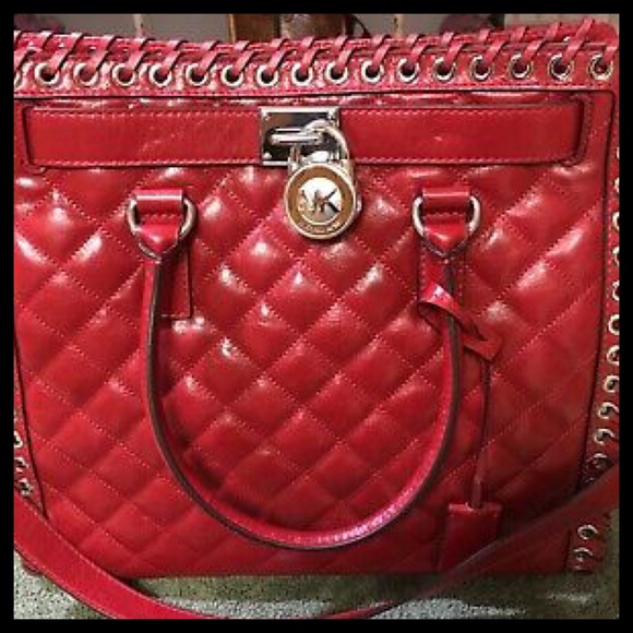 MICHAEL KORS Hippie Grommet Hamilton Large NS Tote - Picture 3 of 10